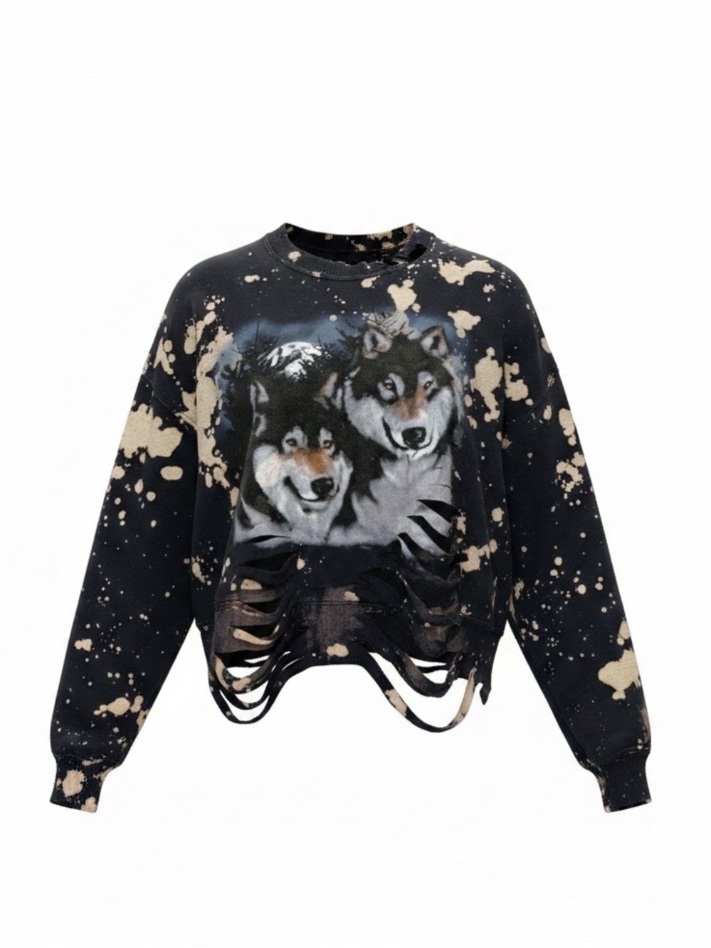 Cropped wolf sweatshirt